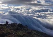 Rolling Clouds Seen Over Philippines' Mt. Halcon