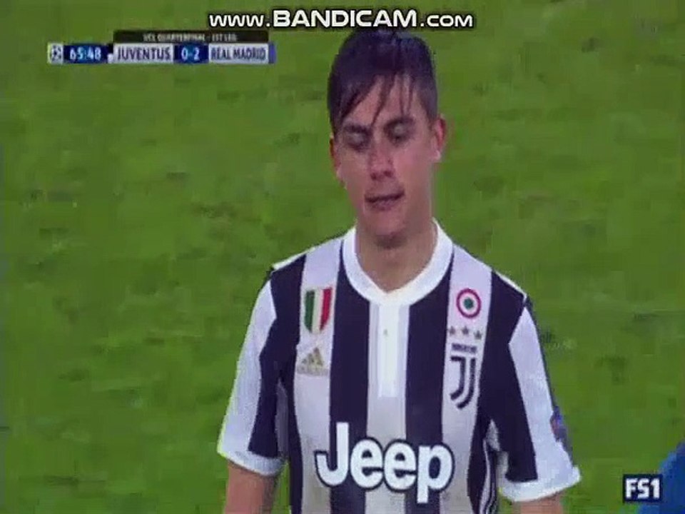 Paulo Dybala RED CARD - Juventus vs Real Madrid 0-3 03/04/2018