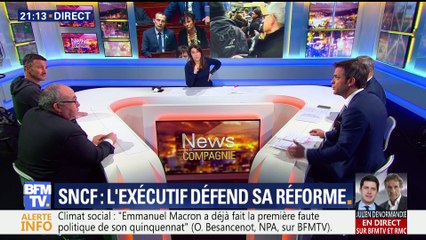 Grève SNCF: l'exécutif défend sa réforme