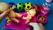 Baby Doll Bath Time with Soccer Balls Surprise Eggs - Learn Colors For Children and Toddlers | Educational child channel