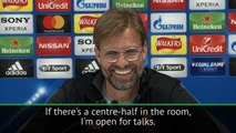 'If there's a centre-half, I'm open for talks' - Klopp facing Liverpool defensive crisis