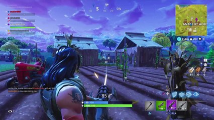 Fortnite season 3 - exploring  -  all I can do is hide n survive lol