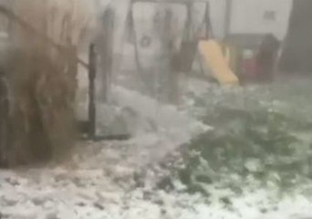 Download Video: Hail Pounds Ohio Town as Severe Storms Sweep State