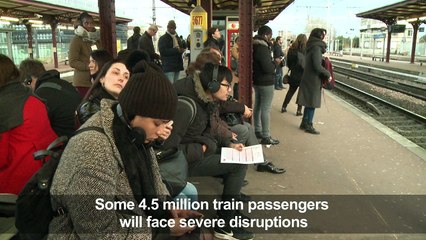 Clashes and anger break out in France  over rail strike