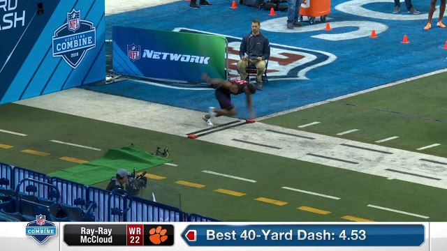 Clemson wide receiver Raymond McCloud's full 2018 NFL Scouting Combine workout