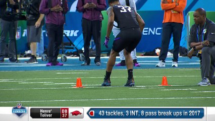 Arkansas DB Henre' Toliver's full 2018 NFL Scouting Combine workout