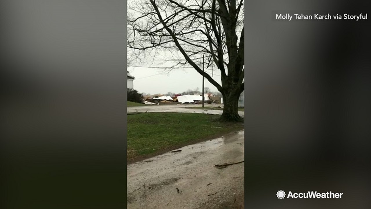 Farm destroyed after severe storms roll through Xenia, Ohio