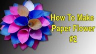 How To Make Flower In Paper | DIY Craft