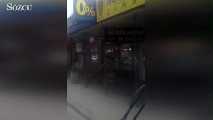 Sirkten kaçan şempanze şehir turuna çıktı