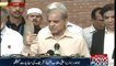CM Punjab Shehbaz Sharif talks to Media
