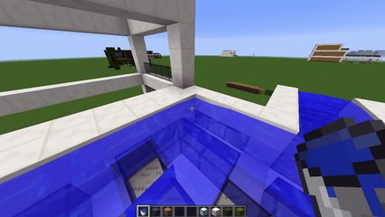 Minecraft - How to build a modern house 11