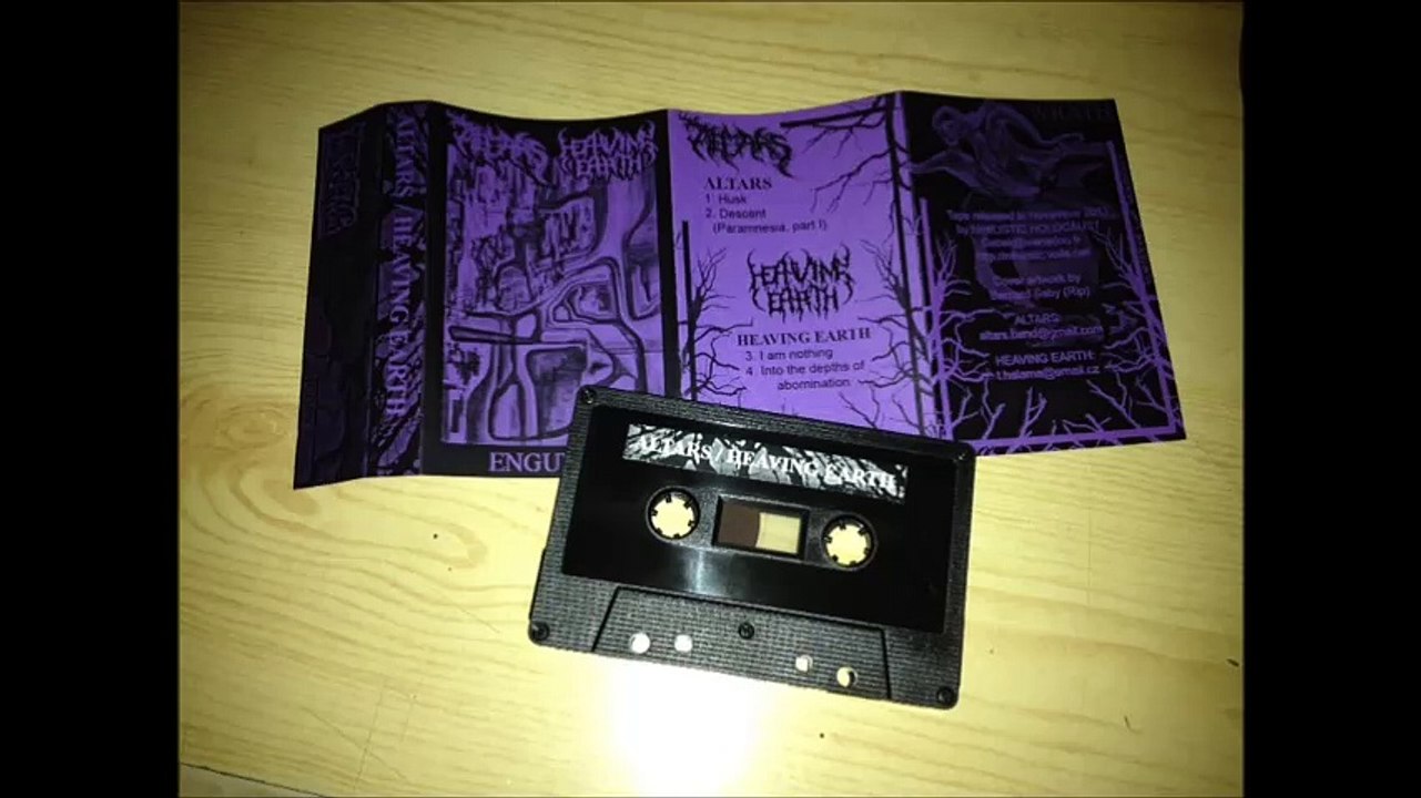 ALTARS / HEAVING EARTH Split tape - Full release (Death metal, obscure death, satanic death)