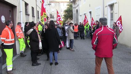 Le personnel de la ville de Chambéry toujours mobilisé
