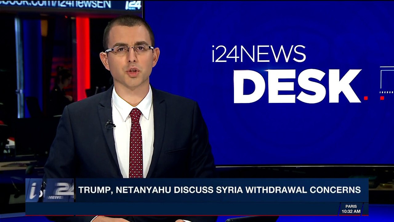 i24NEWS DESK | Trump, Netanyahu discuss Syria withdrawal concerns | Wednesday, April 4th 2018