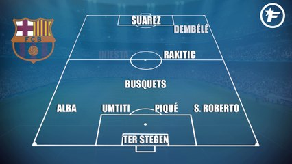 Les compos probables de FC Barcelone-AS Roma