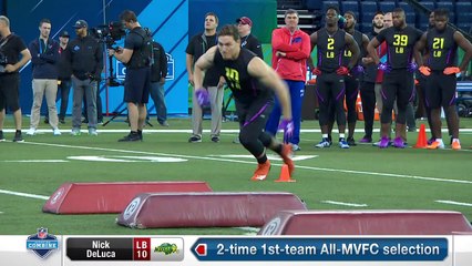 North Dakota State linebacker Nick DeLuca's full 2018 NFL Scouting Combine workout