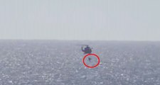 Körfezde Operasyon! Denizin Ortasında Mahsur Kalan Dalgıç Helikopterle Kurtarıldı