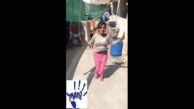 Girl Enjoying skipping Dance