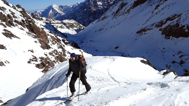 MAROC 2018 JOUR3 Brèche des Clochetons 3920 m Massif Toubkal