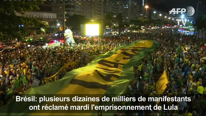 Des milliers de Brésiliens ont manifesté mardi contre Lula