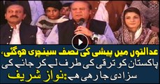 Nawaz Sharif says being punished for leading Pakistan to progress