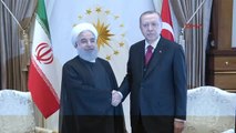 Beştepe'de Türkiye-Rusya-İran Üçlü Zirvesi Kapsamında Cumhurbaşkanı Erdoğan Ruhani ile Görüştü