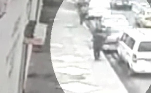 Cámaras de seguridad capta el momento del robo a un vehículo estacionado