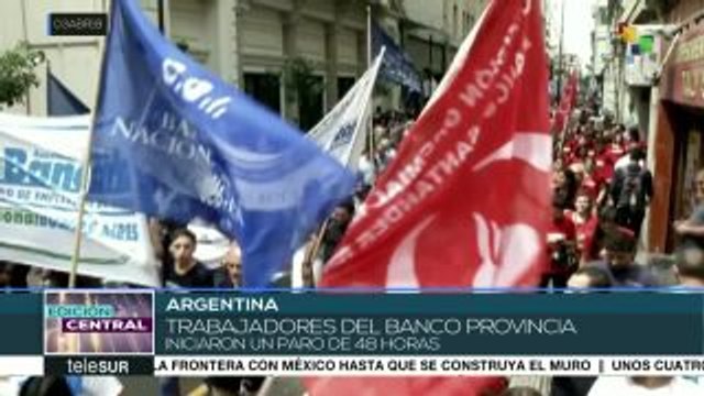 Trabajadores argentinos, en pie de lucha en defensa de sus empleos