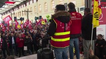 Segundo día de huelga masiva de ferroviarios en Francia