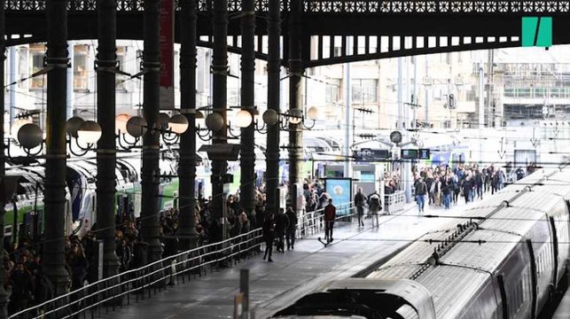 Deuxième jour de grève SNCF: de la foule et du vide dans les gares