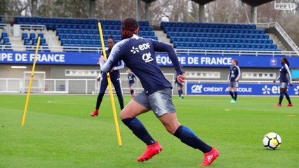 Equipe de France Féminine  : dernier entraînement à Clairefontaine