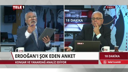 18 Dakika proğramında Merdan Yanardağ ve Emre Kongar anket sonuçlarını yorumluyor.