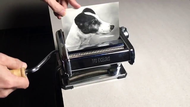 makarna kesme makinesi ile yapılan ilginç çalışma