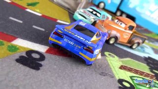 Disney CARS 3 Miss Fritter Dinoco 5 Voitures miniature Jouet Toy Review Mattel