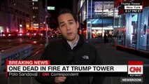 Breaking News One person dead in fire at Trump Tower_HD