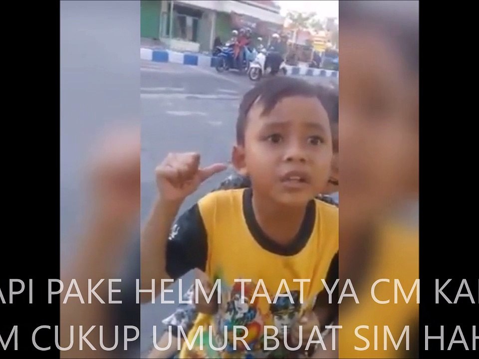 KIDS JAMAN NOW KENA TILANG LUCU DEH