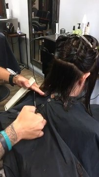 How to cut a textured bob haircut tutorial