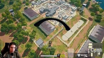 Grimmmz's first game on the new 4x4 map of PUBG on the test server