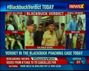 Tải video: Blackbuck poaching case: Salman Khan joined by Saif Ali Khan, Tabu, Sonali Bendre, Neelam in Jodhpur for final verdict