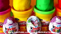 Play-Doh Surprise Eggs Kinder Surprise Hello Kitty Luntik Disney Princess Masha MLP Paw Patrol
