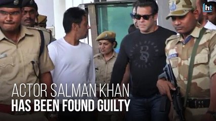 Video herunterladen: Salman Khan convicted in blackbuck poaching case