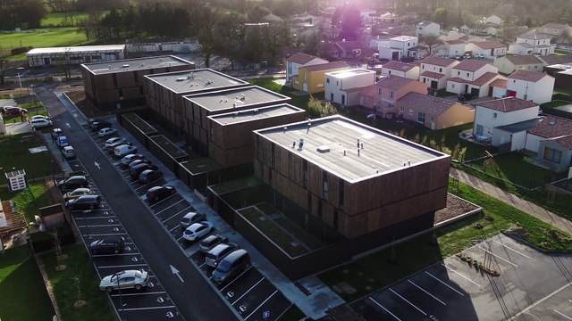 Les Miscanthus vus du ciel, le 11 000ème logement de La Nantaise d'Habitations