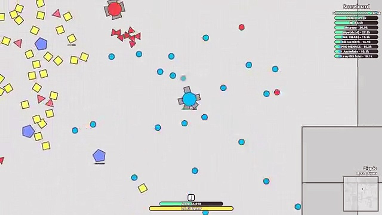 DIEP.IO UPDATE?! - Diep.io Epic Overlord Hybrid in Maze Gameplay!!