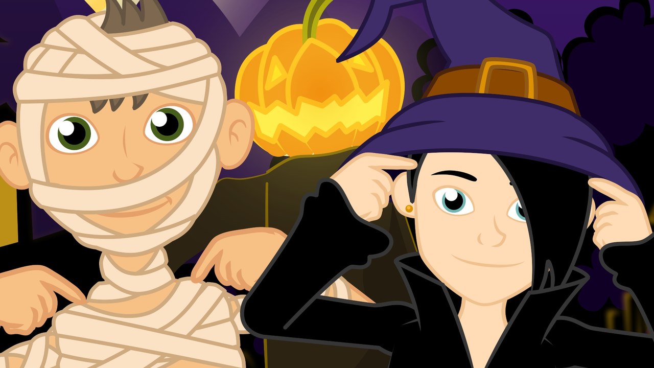Head Shoulders Knees and Toes with Halloween Family