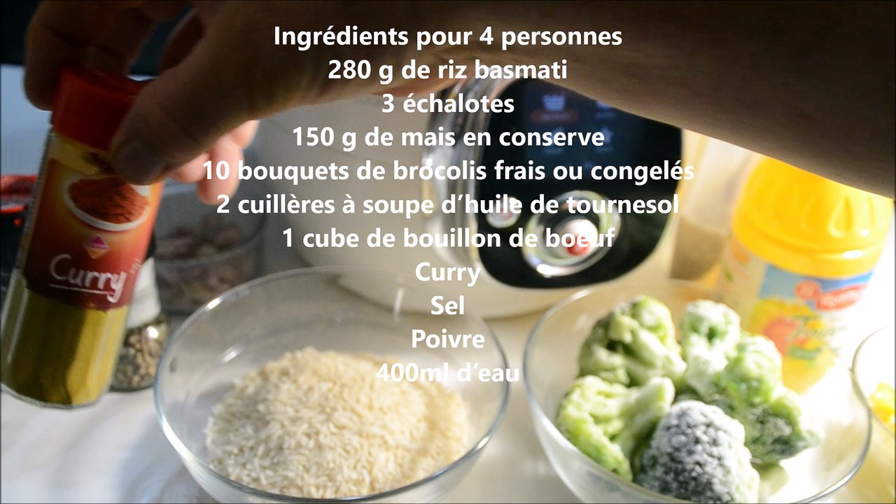 RIZ  BROCOLIS MAIS AU COOKEO