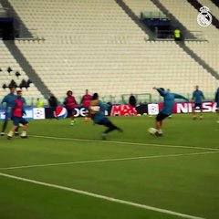 Así gestó Cristiano su chilena contra la Juventus en el entrenamiento previo