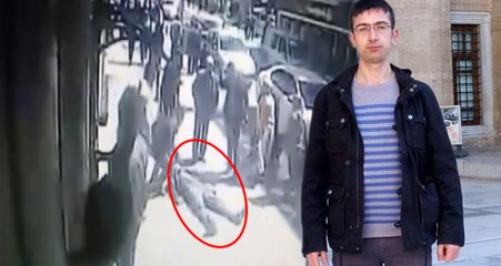 Tüm Yaşananlar Kamerada! Caddede Yürürken Yediği Dürüm Sonu Oldu