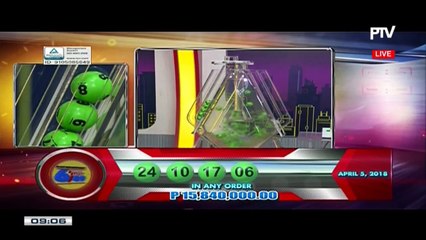 PCSO 9 PM Lotto Draw, April 5, 2018