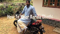 How to Wear Kerala Mundu/Mohanlal style/South India Dhoti/മുണ്ട്‌ എങ്ങനെ ഉടുക്കാം