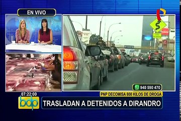 Trasladan a la Dirandro a detenidos con cocaína valorizada en US$ 40 millones